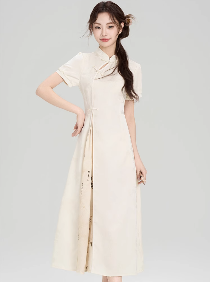 New Chinese style improved dress new waist cheongsam dress engagement dress R2370