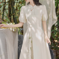 Summer new Chinese retro temperament waist dress improved cheongsam dress R2375
