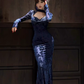 New Chinese style lace hollow dress 2025 hot girl waist hip fishtail long skirt R1362