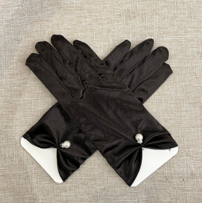 Women's Short Satin Gloves Wedding Wrist Evening Dress Bridal Gloves Opera Wrist Banquet Gloves     S6226