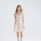 French style short sleeve dress short skirt floral princess dress R2702