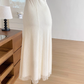 2025 new flower lace mesh fishtail dress medium-length slim hip-wrapped suspender skirt R0280