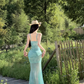 Beautiful step by step lotus fishtail dress sexy temperament holiday show figure suspender skirt R1568