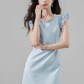 French dress new summer style temperament slimming high-end short sleeveless skirt R4302