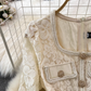 Celebrity temperament fake two-piece long-sleeved square-neck lace waist A-line wide swing dress R0330