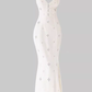 French retro hollow embroidery dress 2025 large size seaside holiday dress R1327