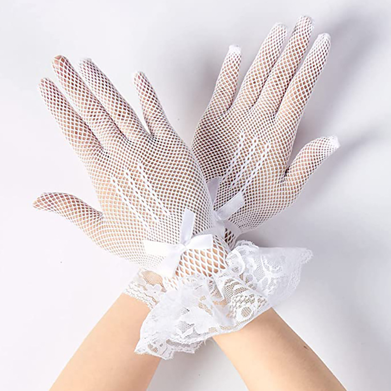 Fishnet Party Gloves Wedding Bridal Costume Accessories Gloves Sexy Performance Gloves     S6215