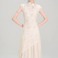 New Chinese style improved cheongsam dress new irregular retro waist temperament skirt R2368