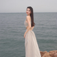 Sexy backless sleeveless dress hollow cold temperament long dress R0486