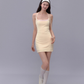Hot girl solid color slim halter neck suspender dress summer hip-wrapped slim sexy short skirt R3329