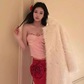 Embroidered tube top 2025 plus size design three-dimensional rose skirt suit R1248