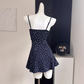 2025 floral dress suspenders versatile cardigan sweet hot girl design retro French top R0289