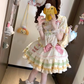 Cute and sweet OP inner top sling dopamine soft three-piece lolita skirt Lolita princess skirt R1685