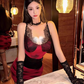Sexy hot girl lace suspender dress 2025 large size royal sister Christmas battle suit R1265