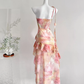 French style fairy beach dress ruffle irregular dress R2112