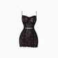 Sexy hot girl lace suspender dress 2025 light luxury diamond hip evening dress R1273