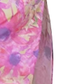 Tea break French niche design silk floral patchwork contrast color slim high waist suspender dress R0174