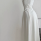 Suspender dress 2025 new square neck French waist niche long skirt R2077