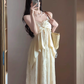 Gentle temperament irregular suspender top skirt two-piece suit for women R0534