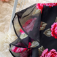 Ruffled waist slimming temperament lady V-neck hip fishtail chiffon dress fashionable dress skirt R0370