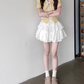 Suit skirt gentle temperament beautiful short-sleeved T-shirt A-line short skirt two-piece suit R0823