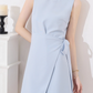 French style dress new summer design niche slim petite short sleeveless dress R4222