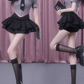 College style short waist shirt 2025 large size design puffy skirt suit R1030