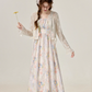Summer temperament gentle style suspender dress pink girl floral dress R1889