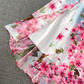 2025 new style ruffled one-shoulder printed two-way long skirt high waist slimming super fairy big swing dress R0352