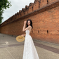 Beach dress suspenders backless dress temperament long skirt holiday style R1565
