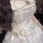 Beautiful suit for petite waisted camisole top cake skirt two-piece suit R0786
