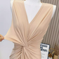 Relaxed dress sleeveless elastic light skin breathable fabric long dress R0295