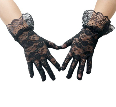 Children's lace gloves tea party gloves princess gloves suitable for weddings and Halloween     S6214