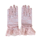 Children's elastic retro black lace lace mesh gloves white bride hollow thin sunscreen     S6254