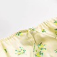 2025 Summer New French Square Neck Puff Sleeve Small Fresh Floral Long Dress R0958