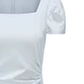 French minimalist dress 2025 new gentle style puff sleeve square neck waist long dress high-end R0106