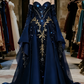 Red strapless slim waist satin sequin elegant long dress ball gown, bridal gown R6101