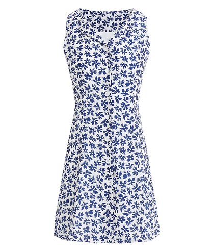 French holiday style short blue 2025 new pure desire dress R2660