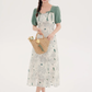 Tea break style retro French platycodon dress 2025 new floral dress niche fairy dress R2371
