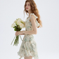French dress floral suspender skirt design short skirt small skirt women summer R3448