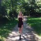 Dark red suspender waist hip skirt homecoming dress R3434