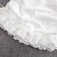 First love girl doll collar ruffled short shirt two-piece suit high waist hip skirt small size R0394