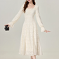 French style gentle high-grade lace white inner dress bottoming skirt R1921