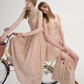 French dress high-grade tube top long dress holiday floral dress seaside wear small skirt for women R3553