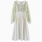 Temperament super fairy fake two piece white dress new holiday dress R1933