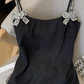 French pure desire suspender dress female summer new bow sexy short hip skirt dress R3955