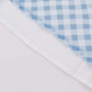 2025 Summer New Blue Plaid Lace Square Neck Short Sleeveless Dress R0969