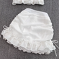 First love girl doll collar ruffled short shirt two-piece suit high waist hip skirt small size R0394