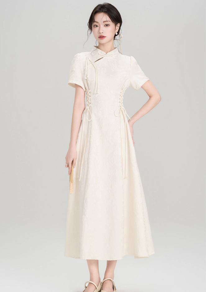 New Chinese style retro waist dress improved cheongsam engagement dress R2366