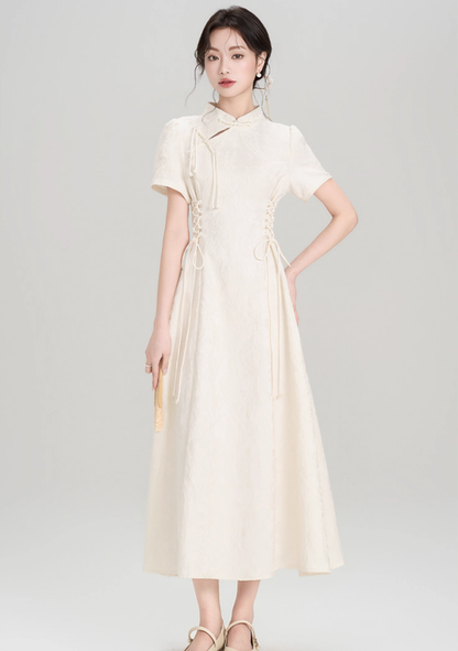 New Chinese style retro waist dress improved cheongsam engagement dress R2366